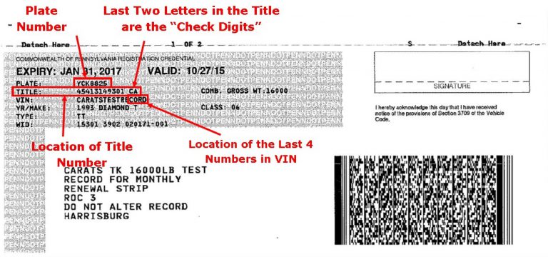 how to trace a vehicle registration number